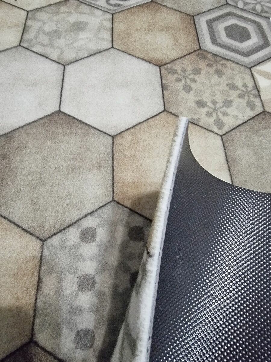 Коврик в прихожую придверный противоскользящий 120х120 — фото 1