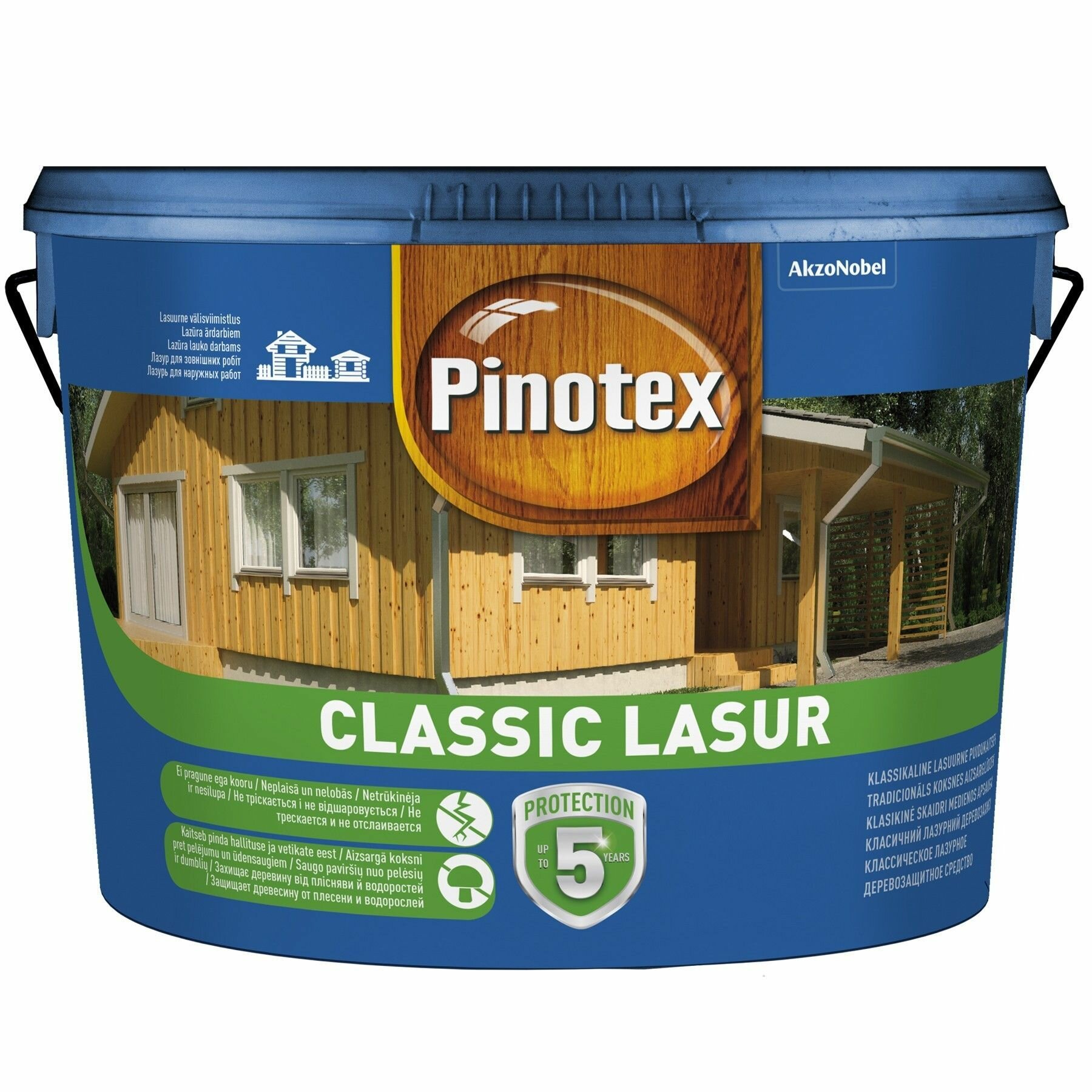 PINOTEX CLASSIC LASUR Пропитка деревозащитная на алкидной основе 9л палисандр