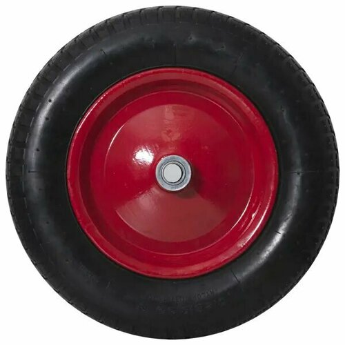 Колесо для тачки пневматическое WB6418-8S, размер 3.25/3.00-8, диаметр втулки 20 мм. D355 мм. очиститель колесных дисков cleanol колесо 1 л