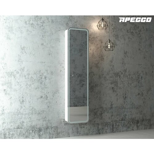 Зеркало-шкаф Apeggo Palmira Led 400х1600х180 с розеткой 22910₽