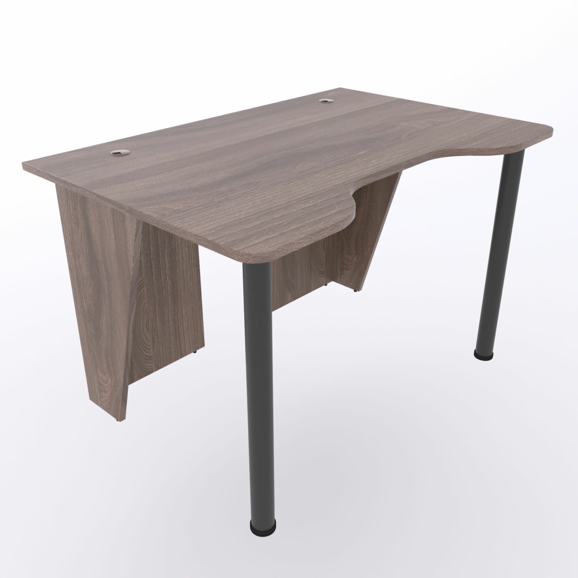 фото Игровой компьютерный стол "Лакер" с тумбой, 100x80x75 см, чёрный с красной кромкой