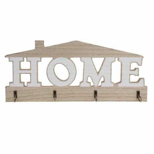 Ключница открытого типа HOME на 4 крючка 295x125 см МДФ 305₽