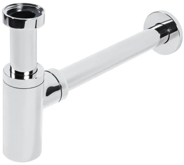 Сифон Grocenberg GB210, латунь, хромированный, для раковины, трубный