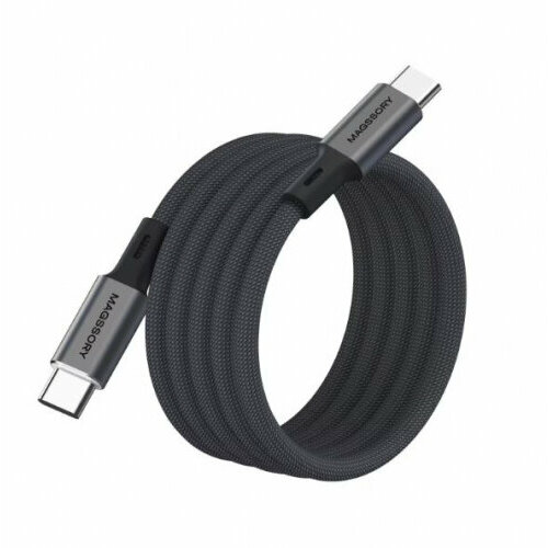 Кабель Magssory USB-C - USB-C 60 Вт 12 м титан 1650₽