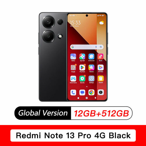 Xiaomi Redmi Note 13 Pro 4G 12GB512GB BLACK 28556₽
