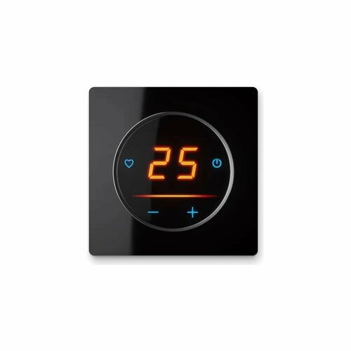 фото Терморегулятор onekeyelectro c wifi оке-25+рамка стеклянная, черный 2289000