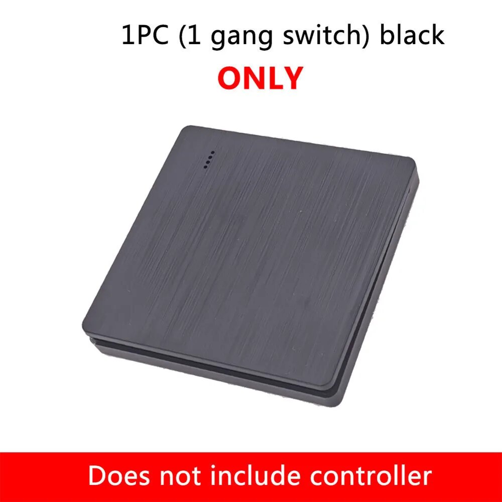 Умный выключатель Szaoju rf433 МГц, black 1 gang