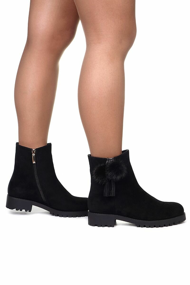 Ботильоны, размер 38, черный