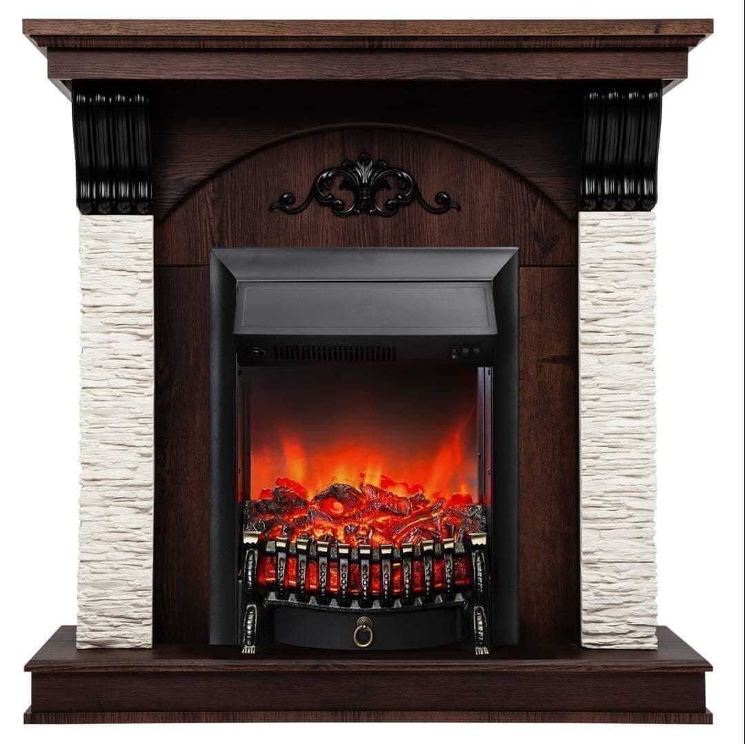 Электрокамин RealFlame "Corfino" NT, с очагом Fobos Lux Black, мощность 2 кВт