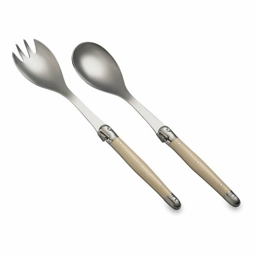 Набор сервировочных приборов для салата ANDRE VERDIER Laguiole Debutant, 2 предмета, белый, п/к