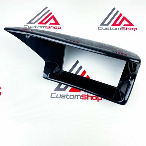 Козырек под планшет 7 дюймов Приора 2 под Приору 1, Черный Глянец