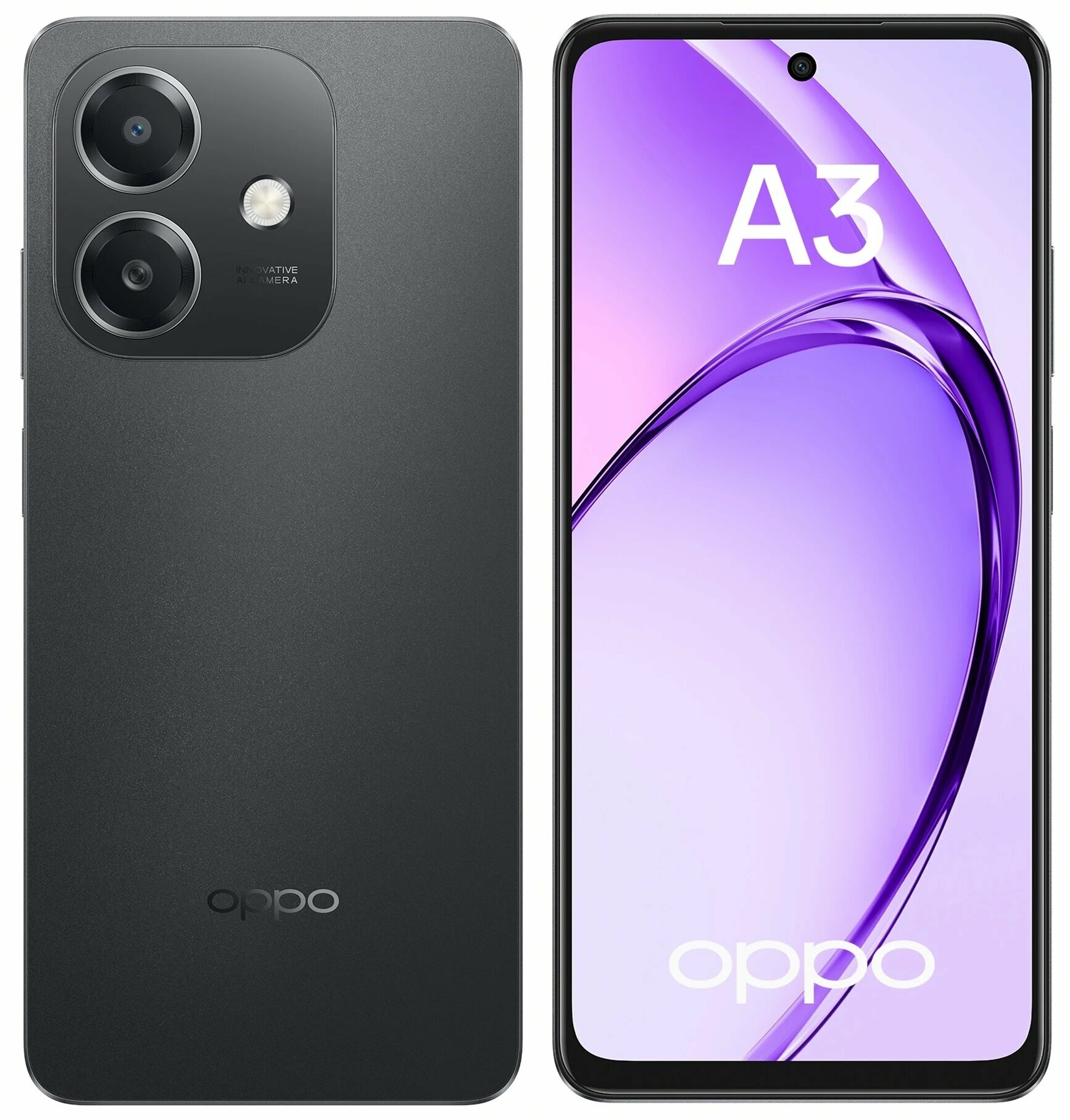 Смартфон OPPO "A3", Android, защита IPX4, аккумулятор 5100мАч, 6/256ГБ, черный