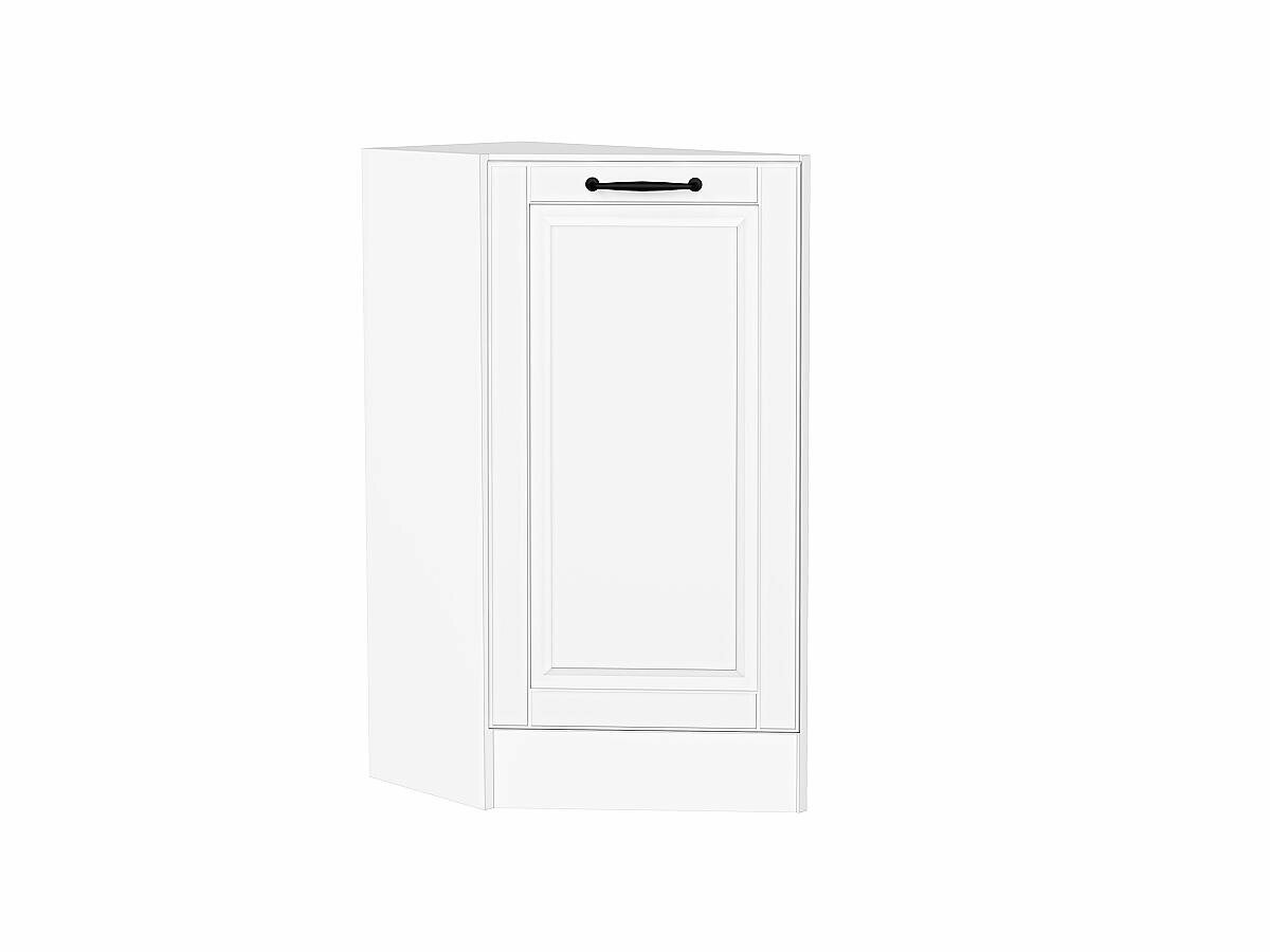 Шкаф нижний торцевой Дублин цвет фасада Special White цвет каркаса Белый 816*296*552 мм