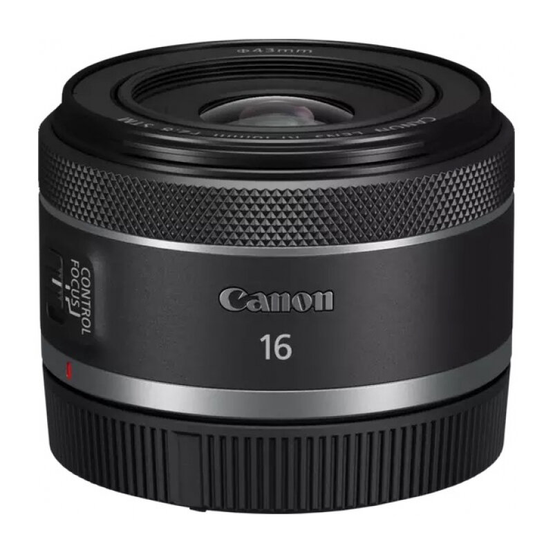 Объектив Canon RF 16mm, F2.8 STM, для EOS R, для видеоблога, широкоугольный
