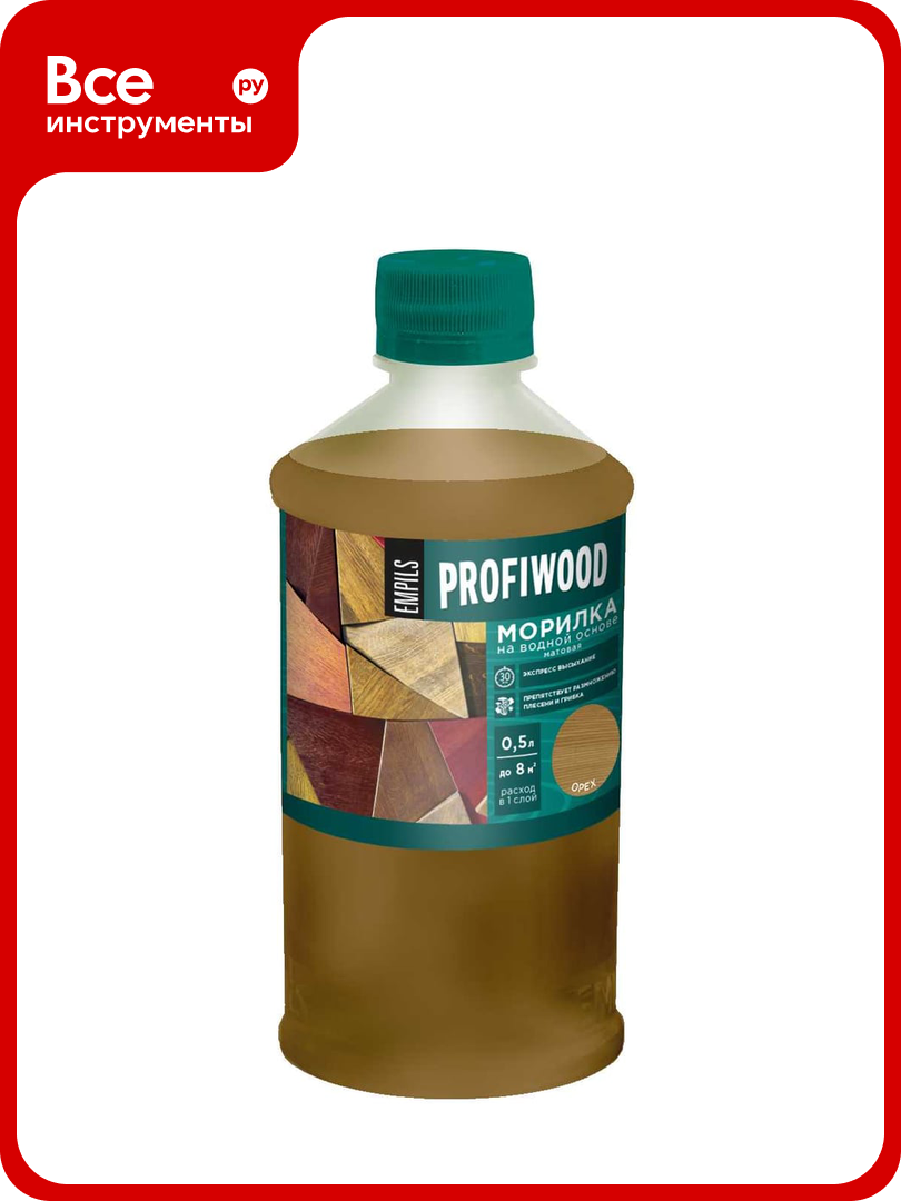 Морилка Profiwood на водной основе орех 0.5 кг 67692