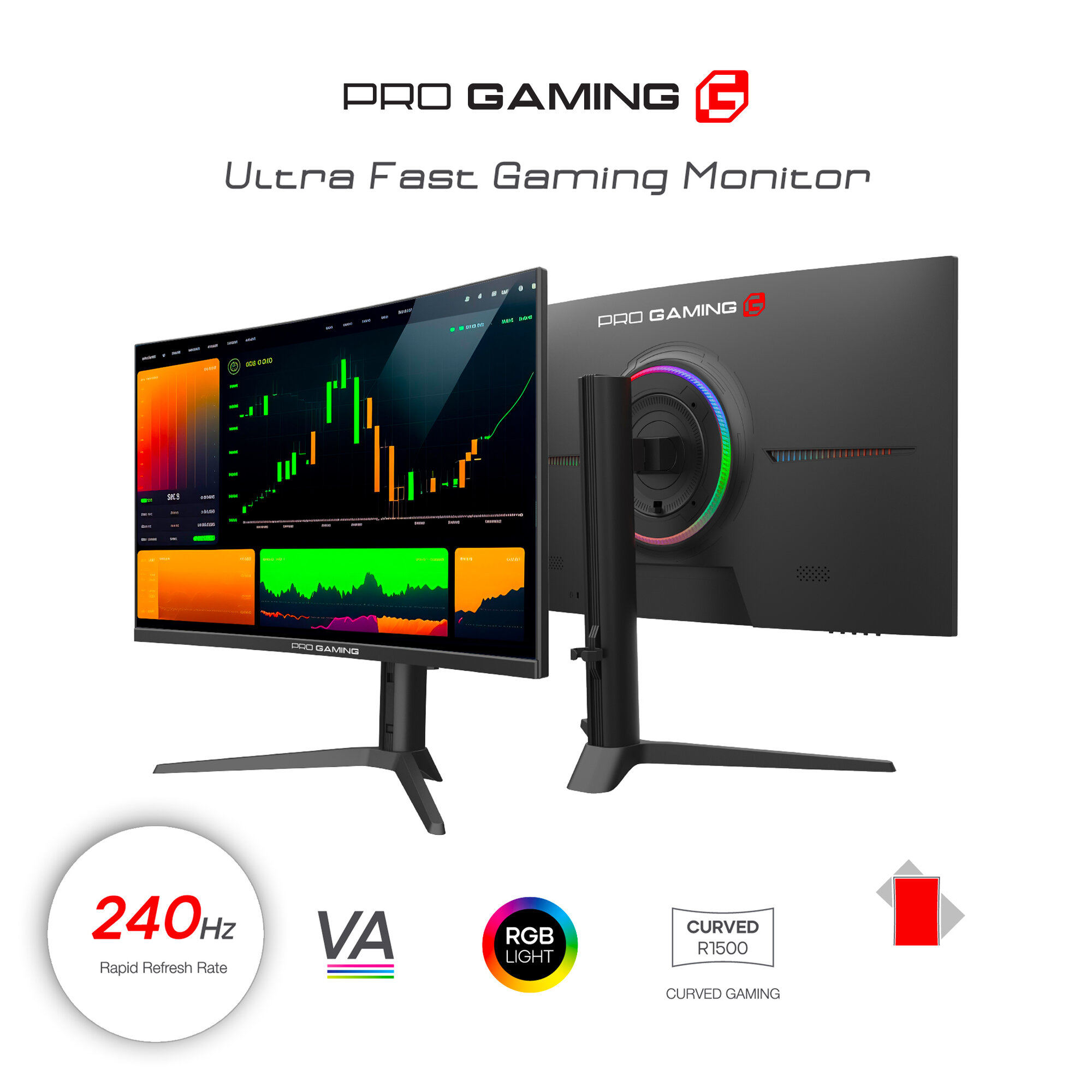 Монитор PROGAMING 27 дюймов 240Гц кривой