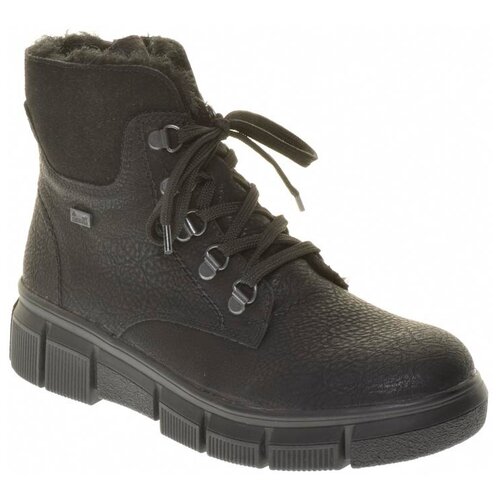 фото Ботинки rieker женские зимние, размер 37, цвет черный, артикул x3433-00