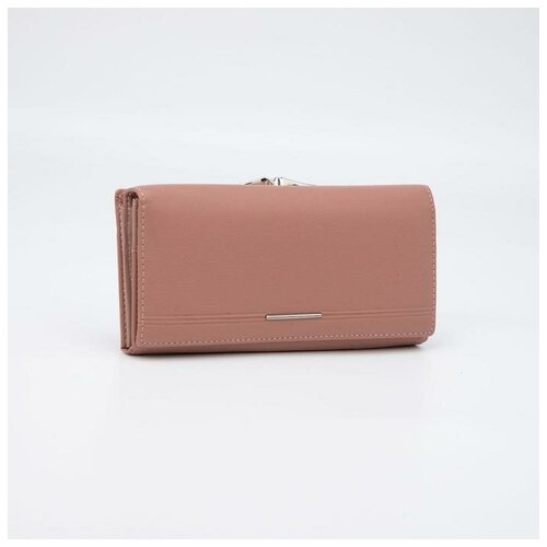 фото Кошелёк женский, 3 отдела на магнитах, цвет розовый нет бренда