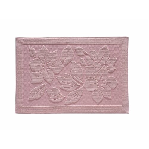 Комплект из 2 ковриков и 1 полотенца для ног Derya Rose, розовый, Nurpak