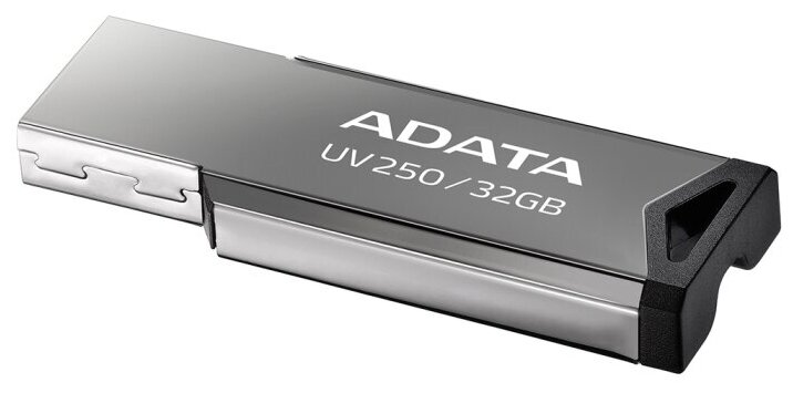 Флешка A-Data UV250 32ГБ USB2.0 серебристый (AUV250-32G-RBK) - фото №2