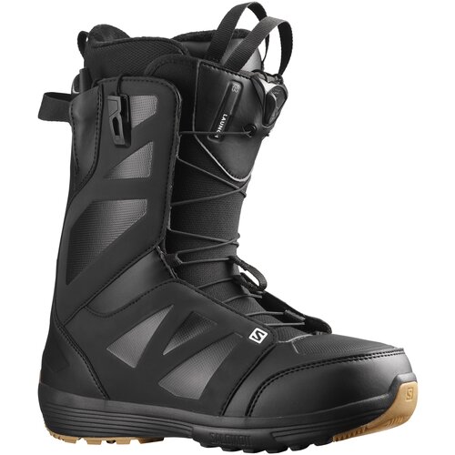 фото Сноубордические ботинки salomon launch, р. 10 / 28, black/black/white