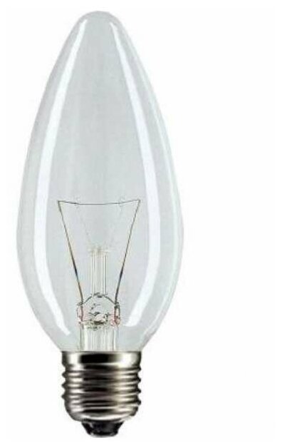 Лампа накаливания Stan 40Вт E27 230В B35 CL 1CT/10X10 Philips 921492044218