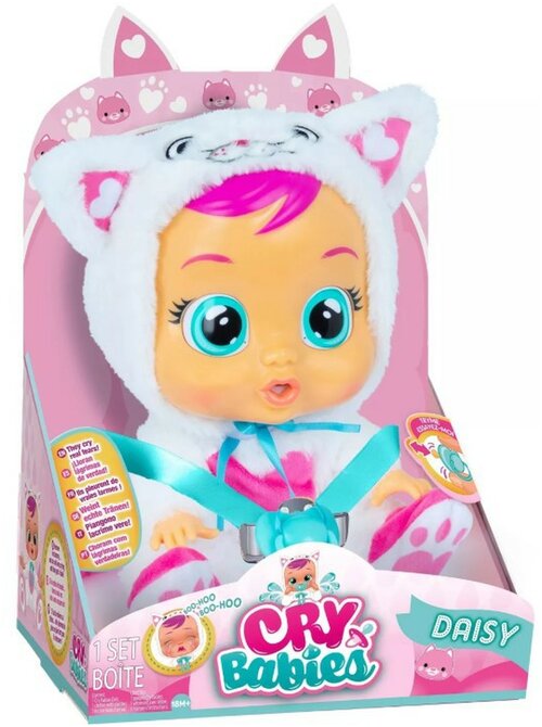 Пупс IMC toys Cry Babies Плачущий младенец Daisy, 31 см, 91658 разноцветный