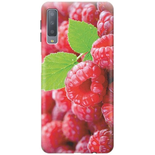 фото Gosso ультратонкий силиконовый чехол-накладка для samsung galaxy a7 (2018) с принтом "малинка"