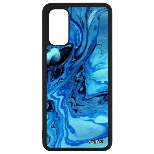 фото Качественный чехол на телефон // galaxy s20 // "волны" узор впечатление, utaupia, синий