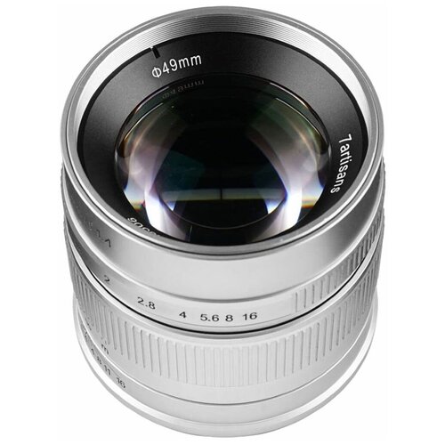 Объектив 7artisans 55mm F14 micro 43 серебряный 782000₽
