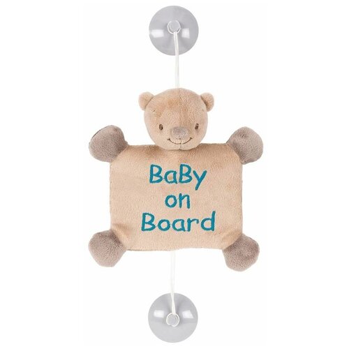 Игрушка мягкая Nattou Знак Baby on board Mia  & Basile Мишка 562317