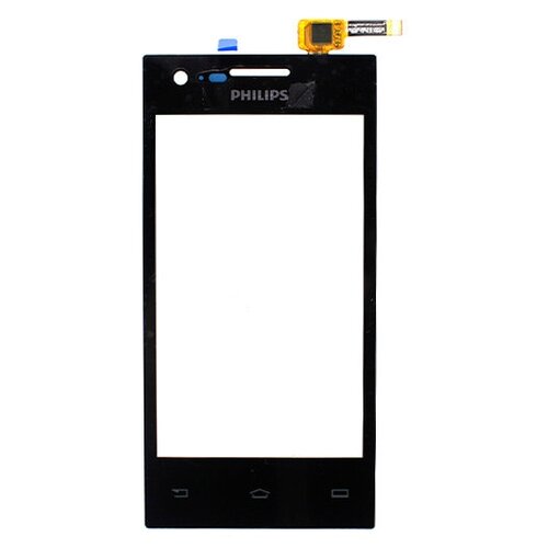 Тачскрин для Philips Xenium S309, черный for philips xenium s309 cts309 new 4 0 front panel touch screen sensor mobile phone glass display replacement digitizer