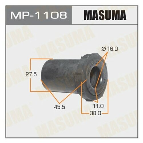 Сайлентблок рессоры (комплект 2 шт.) Masuma MP1108