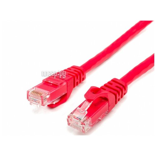 Патч-корд Atcom CAT6 UTP 0.5M RED onti 24 ports cat6 utp keystone patch panel 19 inch 1u rj45 patch panel cat6 cable frame 24port listed rackmount panel