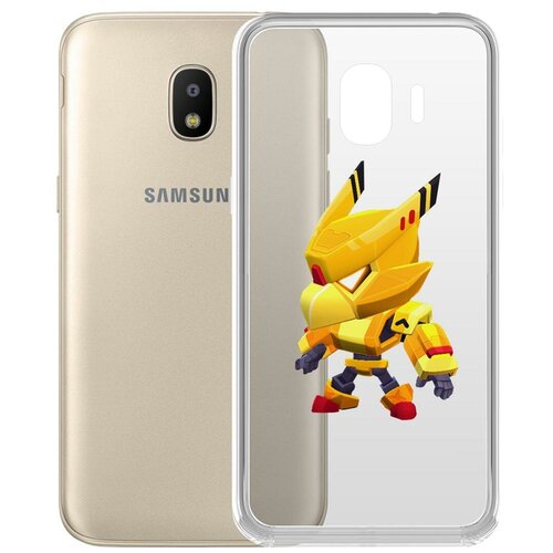 фото Чехол-накладка clear case brawl stars-ворон золотой меха для samsung galaxy j2 (2018) (j250) krutoff group