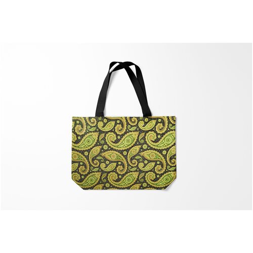 фото Сумка-шоппер / 46х35 см / девушкам / красивые рисунки молекулярная хна burnettie