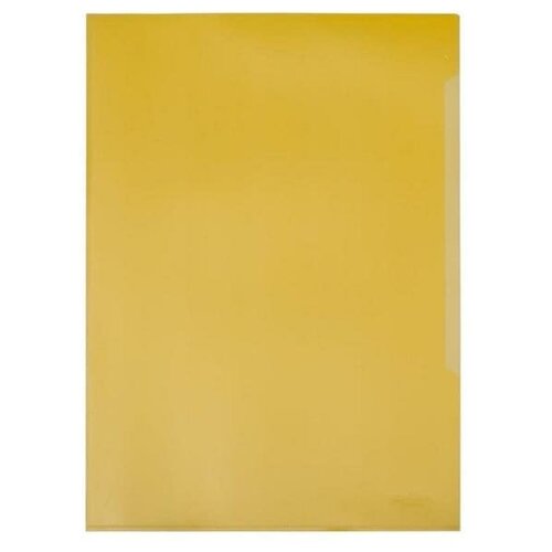 Папка-уголок А4+ 180 мкм, Durable, прозрачная желтая папка уголок а4 180 мкм прозрачная синяя