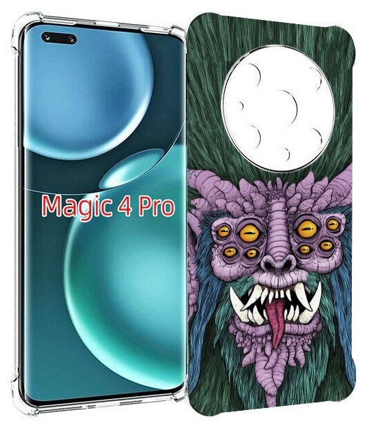 Чехол MyPads многоглазый черт для Honor Magic4 Pro / Magic4 Ultimate задняя-панель-накладка-бампер