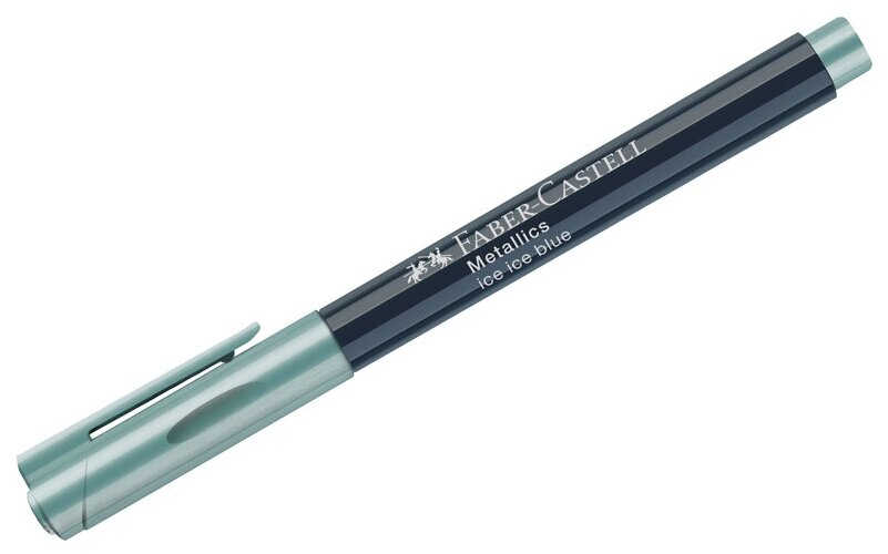 Маркер для декорирования Faber-Castell Metallics (1.5мм, синий металлик) 10шт. (160792)