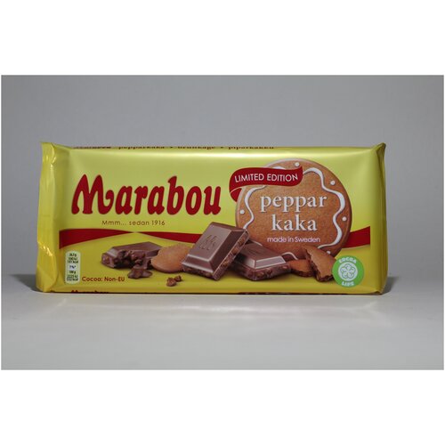 Шоколад Marabou(Марабу) Peppar Kaka 2x185 гр. (Имбирное печенье) Швеция