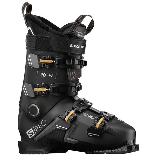 фото Горнолыжные ботинки salomon s/pro 90 w, 23/23.5, black/belluga/gold