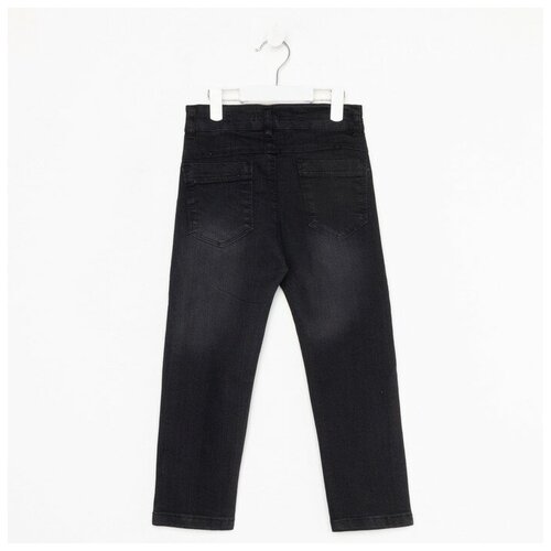 фото Брюки для мальчика, цвет чёрный, рост 128 bebus