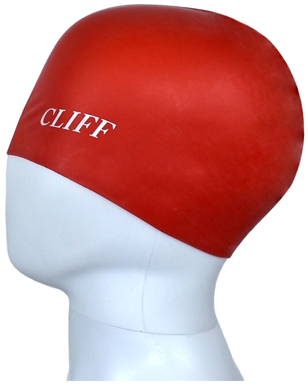 Шапочка для плавания CLIFF силиконовая CS02, в коробке, красная