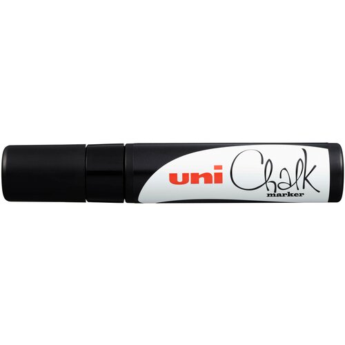 Маркер для окон и стеклянных поверхностей UNI Chalk PWE-17K, 15мм, черный