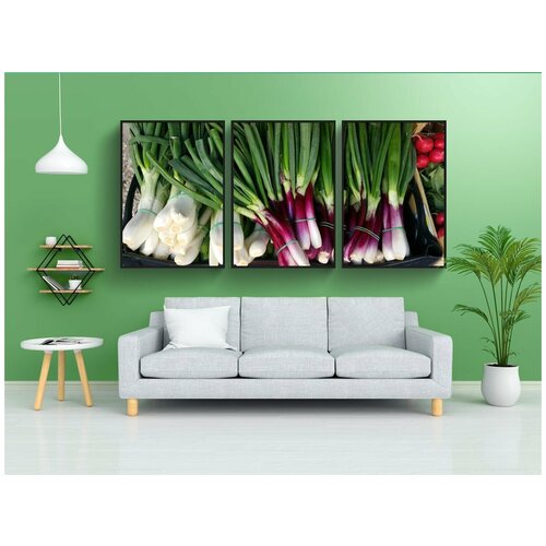 фото Набор модулных постеров для интерьера "овощи, растения, природа" 60x90 см. в тубусе, без рамки lotsprints