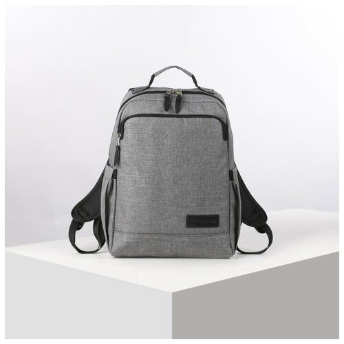 фото Rise рюкзак молодёжный, классический, отдел на молнии, наружный карман, цвет серый