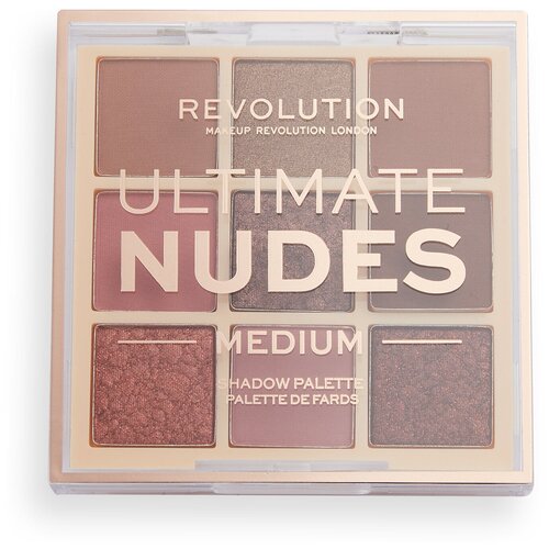 REVOLUTION Палетка теней Ultimate Nudes, 8.1 г