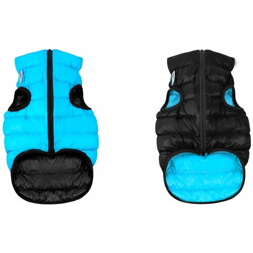 фото Airyvest курточка двухсторонняя эйривест, размер l 55, черно-голубая. спина: 77-79см, объем груди: 52-55см