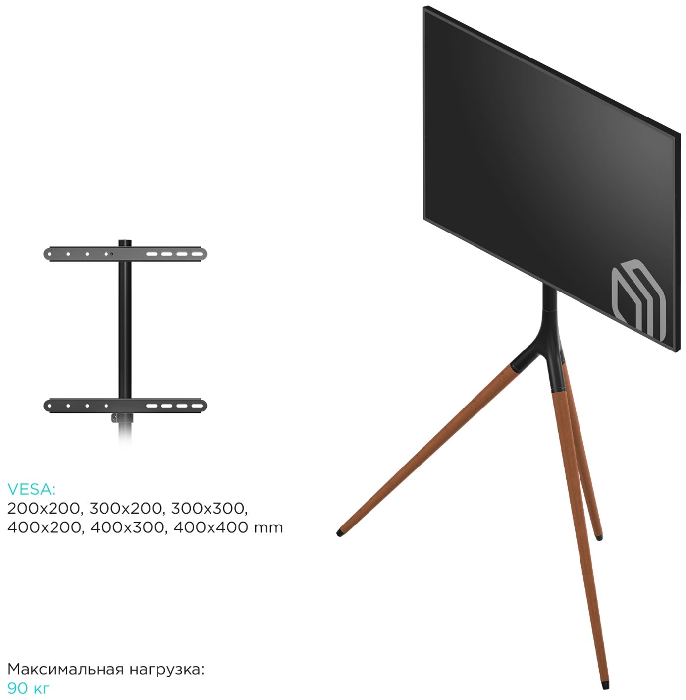 Подставка для телевизора ONKRON , 32-65", напольный - фото №16