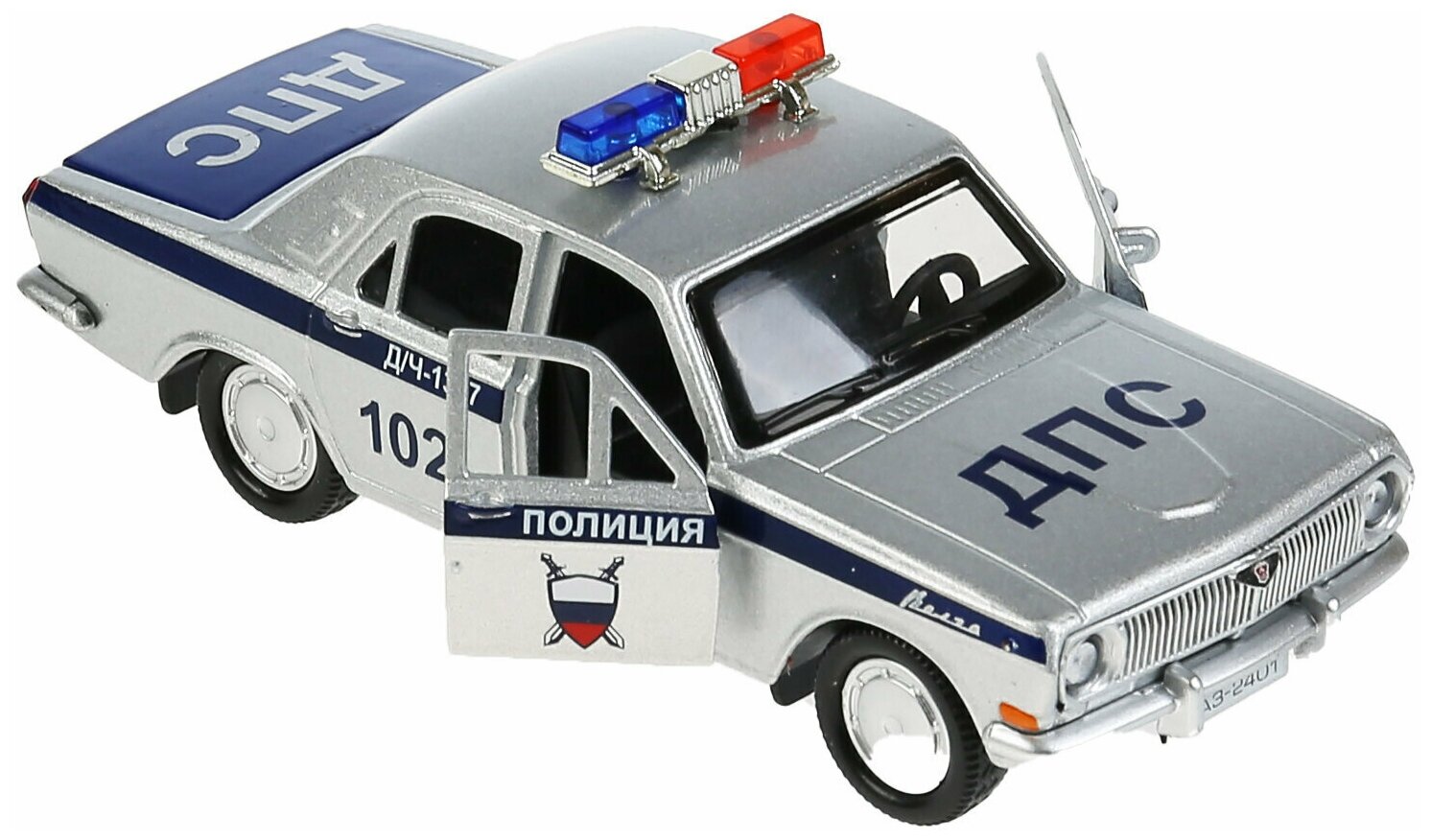 Машинка инерционная для мальчиков ГАЗ-2402 "волга" полиция Полиция Технопарк